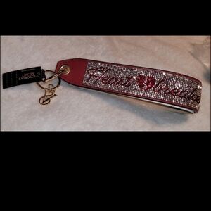❤Victoria's Secret Rhinestone  wristlet keychain,Read Post